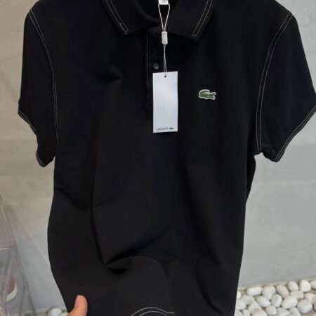 Lacos_te Classic Black Polo T-Shirt 1028