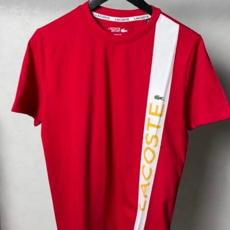 Lacost_e Vertical Stripe T-Shirt. 1235