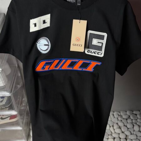 Gucc_i Premium Logo Patch T-Shirt 1296