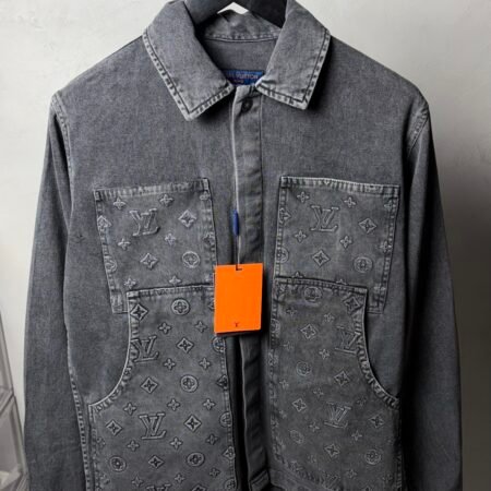 Loui_s Vuitton Monogram Premium Utility Denim Overshirt1387