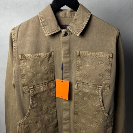 Loui_s Vuitton Monogram Premium Utility Denim Overshirt 1386