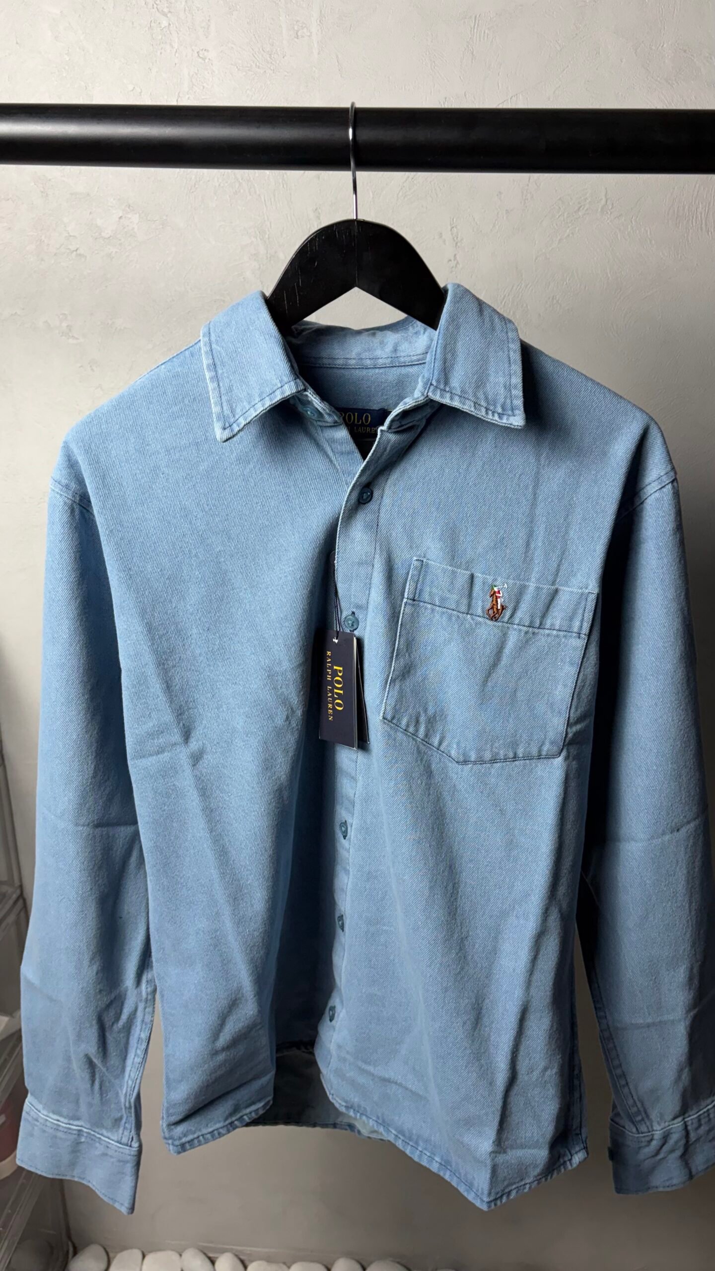 Ralp_h Laure_n light wash Premium Denim shirt 1444
