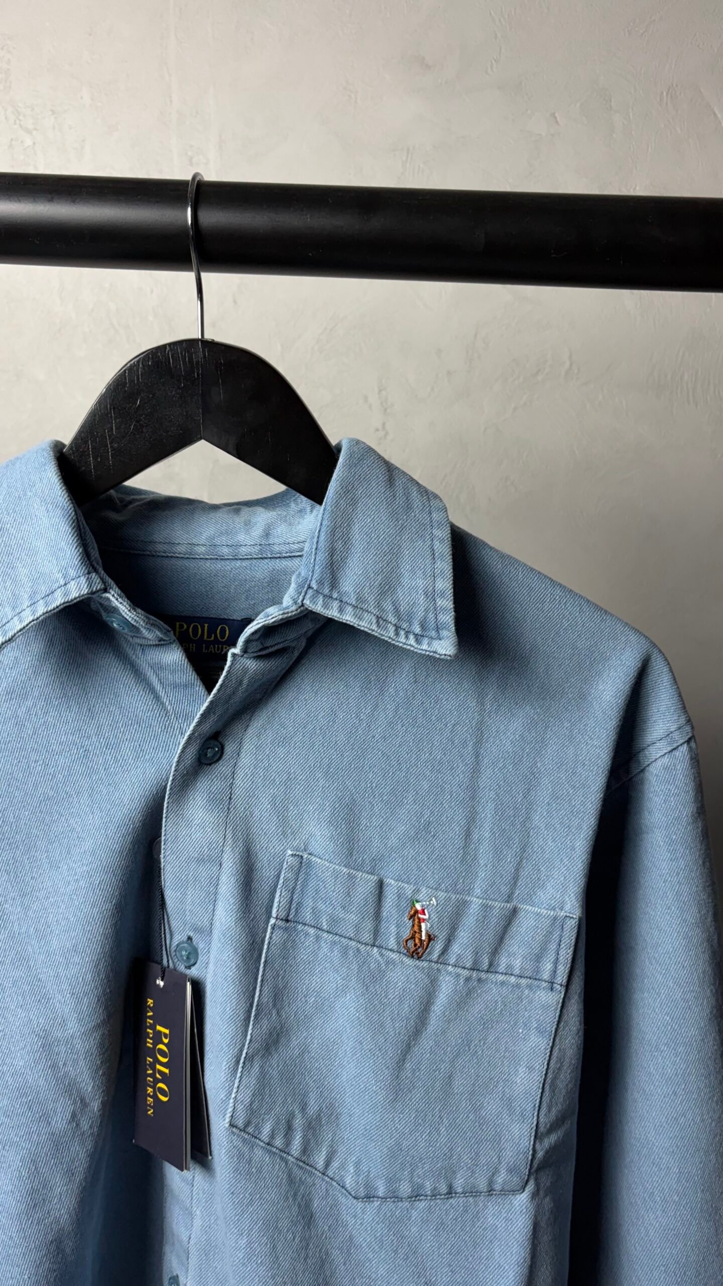Ralp_h Laure_n light wash Premium Denim shirt 1444 - Image 2