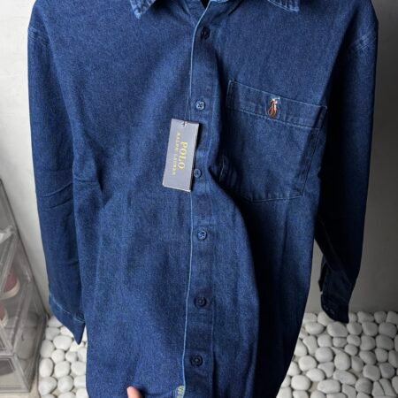 Ralp_h Laure_n Dark Blue Premium Denim Shirts 1445