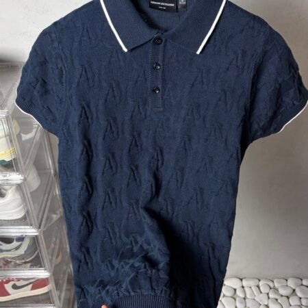 Arman_i Exchange Premium Knit Embossed Polo T-Shirt 1574