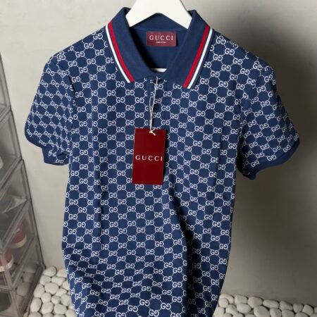 Gucc_i Premium Monogram Polo T-Shirt 1749