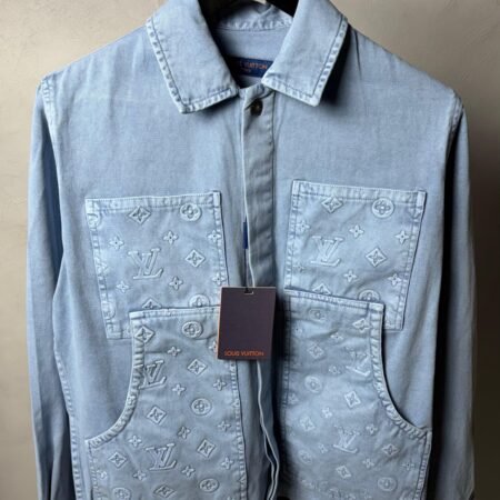 Loui_s Vuitton Monogram Premium Utility Denim Overshirt 1385
