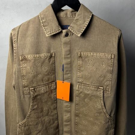 Loui_s Vuitton Monogram Premium Utility Denim Overshirt 1386