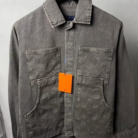 Loui_s Vuitton Monogram Premium Utility Denim Overshirt 1388