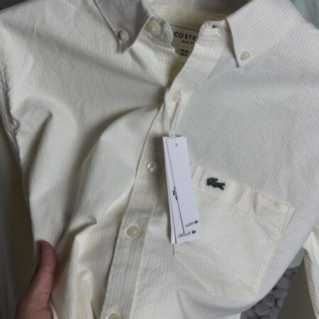 Lacost_e Premium Linen Striped Shirt 1995