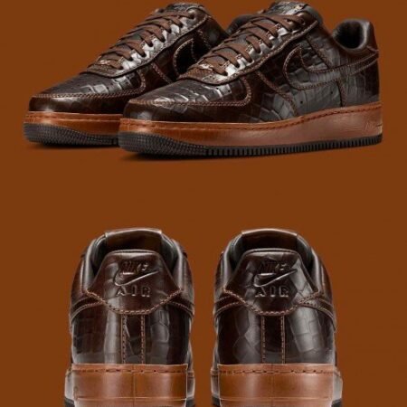 Nikee Airforce 1 Low Fauna Brown Croc