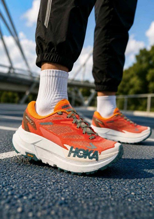 Hoka Mafate X Trail Running Feldspar Mountain Fog - Image 2