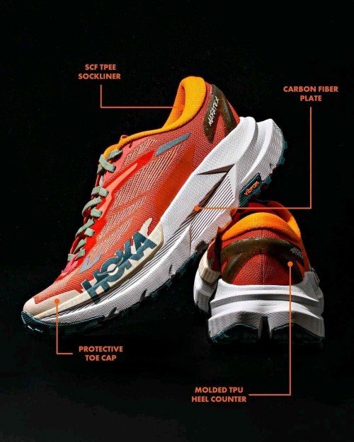 Hoka Mafate X Trail Running Feldspar Mountain Fog - Image 3