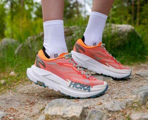 Hoka Mafate X Trail Running Feldspar Mountain Fog - Image 5